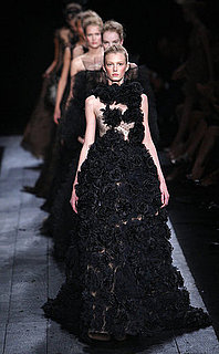 Valentino Goes "Radical" in Black for Fall 2009 Couture Valentino Goes "Radical" in Black for Fall 2009 Couture