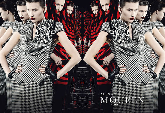 Alexander McQueen Teases Spring 2010 Collection as Fall 2009 Campaign Pops Up Alexander McQueen Teases Spring 2010 Collection as Fall 2009 Campaign Pops Up