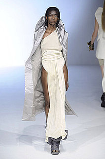 Rick Owens Sticks to Black, White, Gray, and Nude, But Brings Back Models of Color for Spring 2010 Rick Owens Sticks to Black, White, Gray, and Nude, But Brings Back Models of Color for Spring 2010