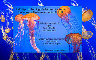 Come Party With Me: Technicolor Luau — Invite Come Party With Me: Technicolor Luau — Invite