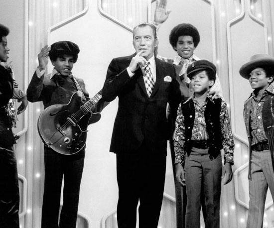 Michael and the rest of The Jackson 5 appeared together on The Ed Sullivan Show in 1969.
Michael and the rest of The Jackson 5 appeared together on The Ed Sullivan Show in 1969.