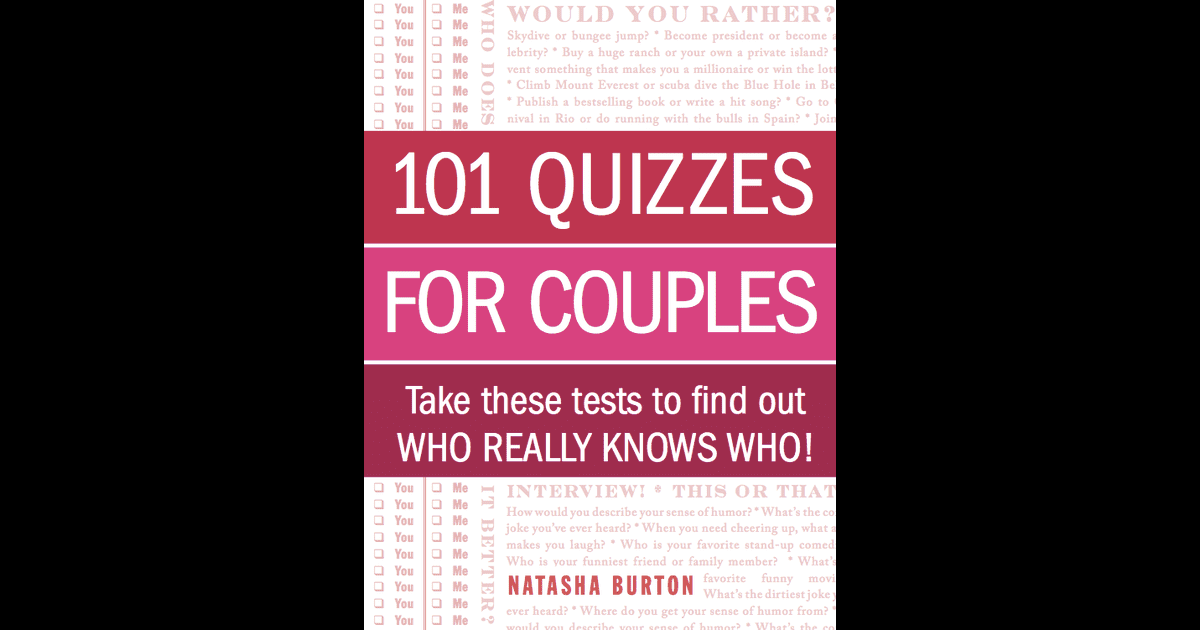 101 Quizzes For Couples 21 Books to Give Your Friends or Lovers This Valentine's Day