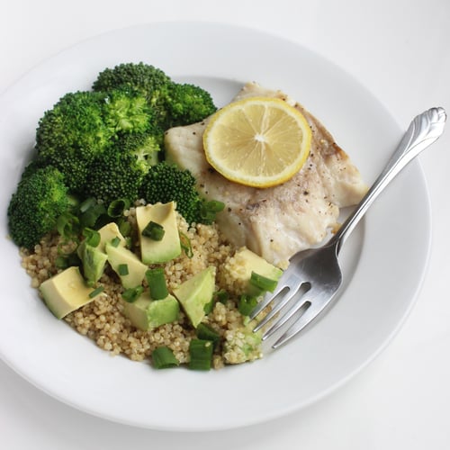 Fish and Quinoa Salad Recipe POPSUGAR Fitness
