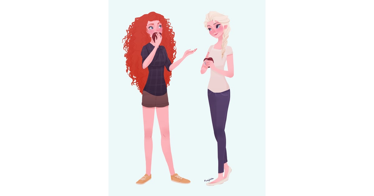 Merida And Elsa These Modern Disney Princesses Are Too