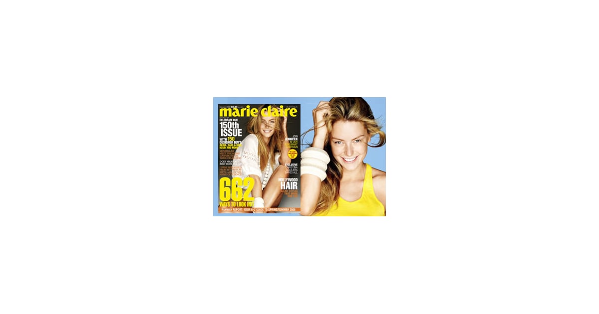 Jennifer Hawkins Without Makeup In Marie Claire Popsugar