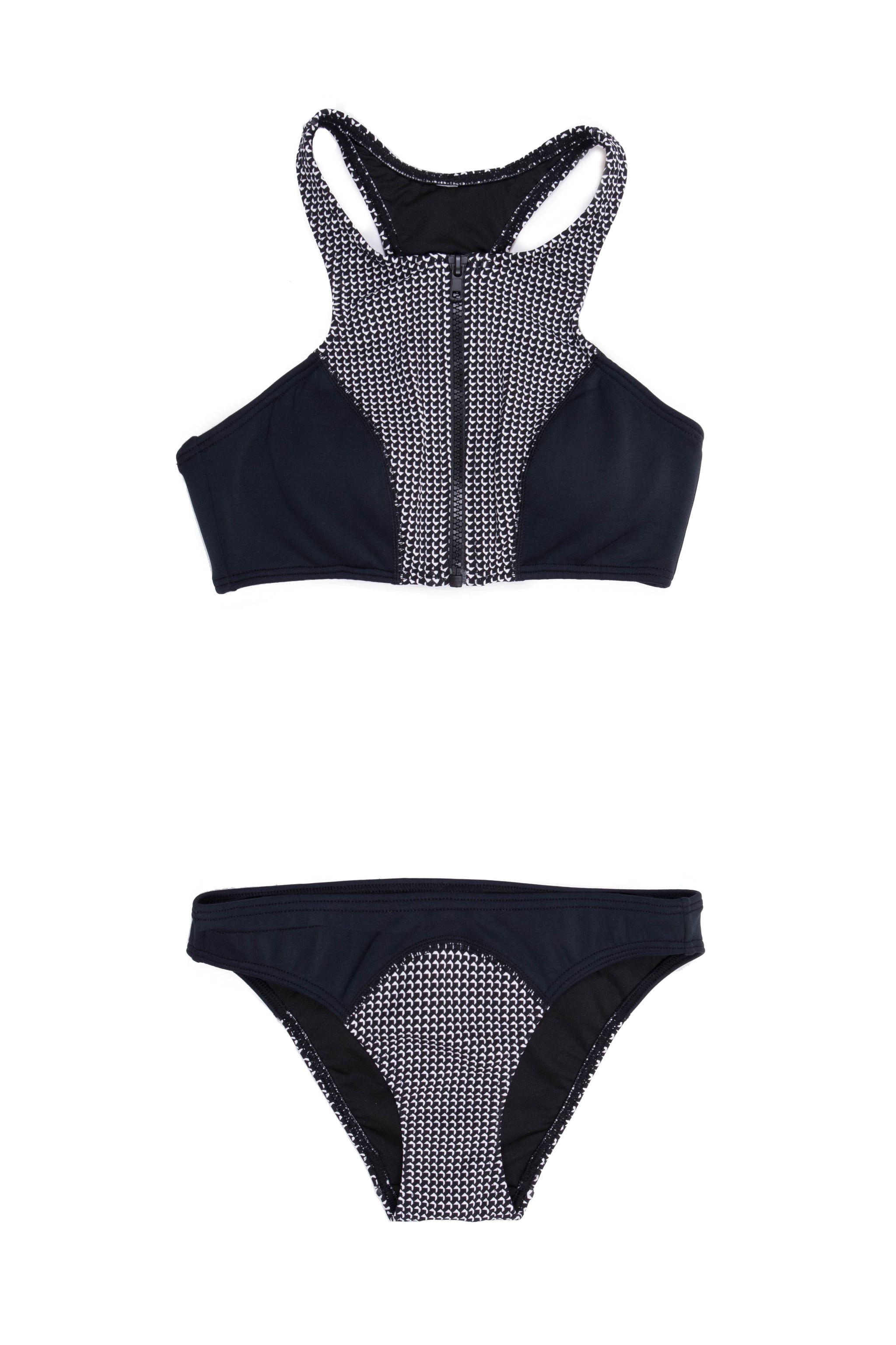 The Highneck Surf Top (53) and Colorblock Surf Bikini Bottom (26