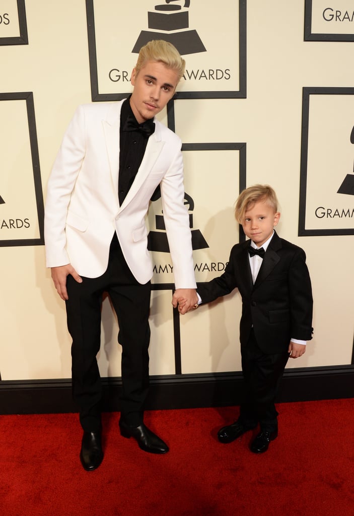 Justin Bieber and His Little Brother at the Grammys 2016 | POPSUGAR