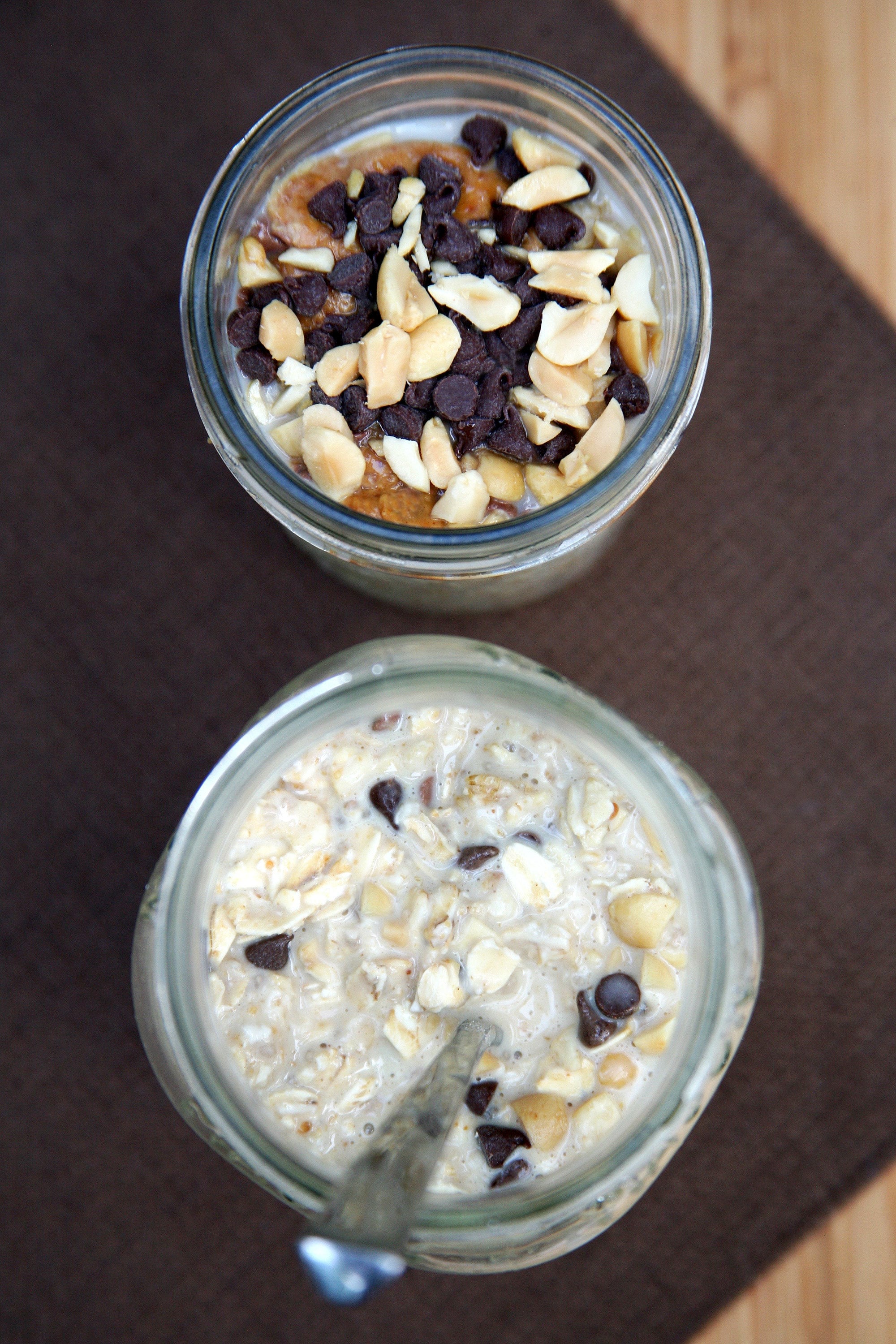 Chocolate Peanut Butter Overnight Oats 200+ Healthy