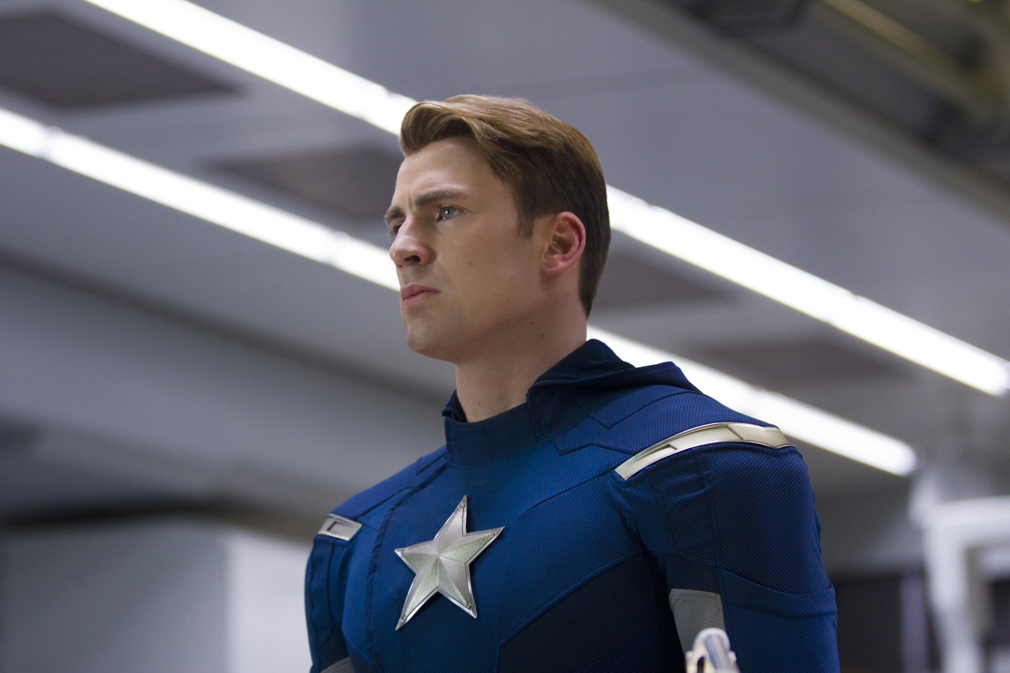 Chris Evans As Captain America In The Avengers See All Of The Pictures From The Avengers