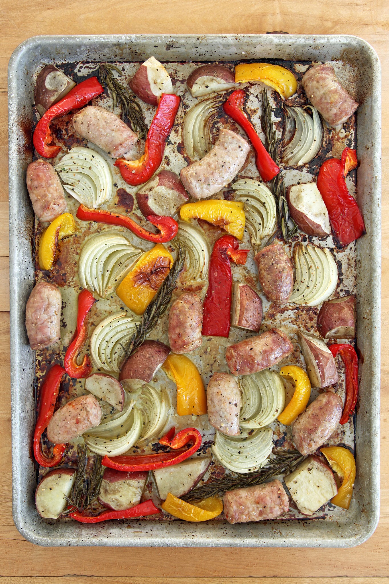 Roasted Italian Sausage, Peppers, Potatoes, and Onion 35 1Pot and
