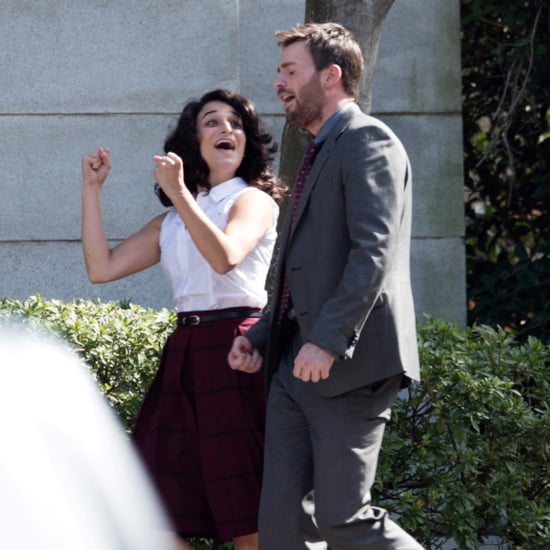 Chris Evans and Jenny Slate Pictures October 2015