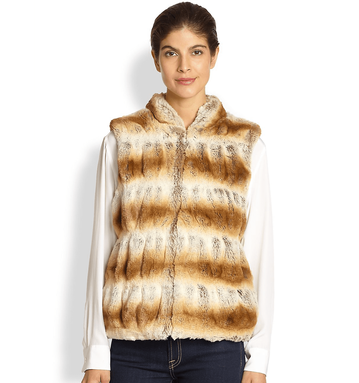 Donna Salyers For Saks Fifth Avenue Fur Vest Now's the Best Time of