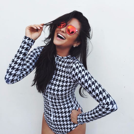 Shay Mitchell Wearing One-Piece Swimsuits