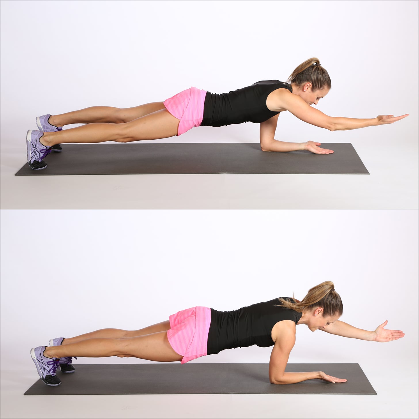 Circuit Two Elbow Plank With Alternating Arm Reach 20Minute Ab and