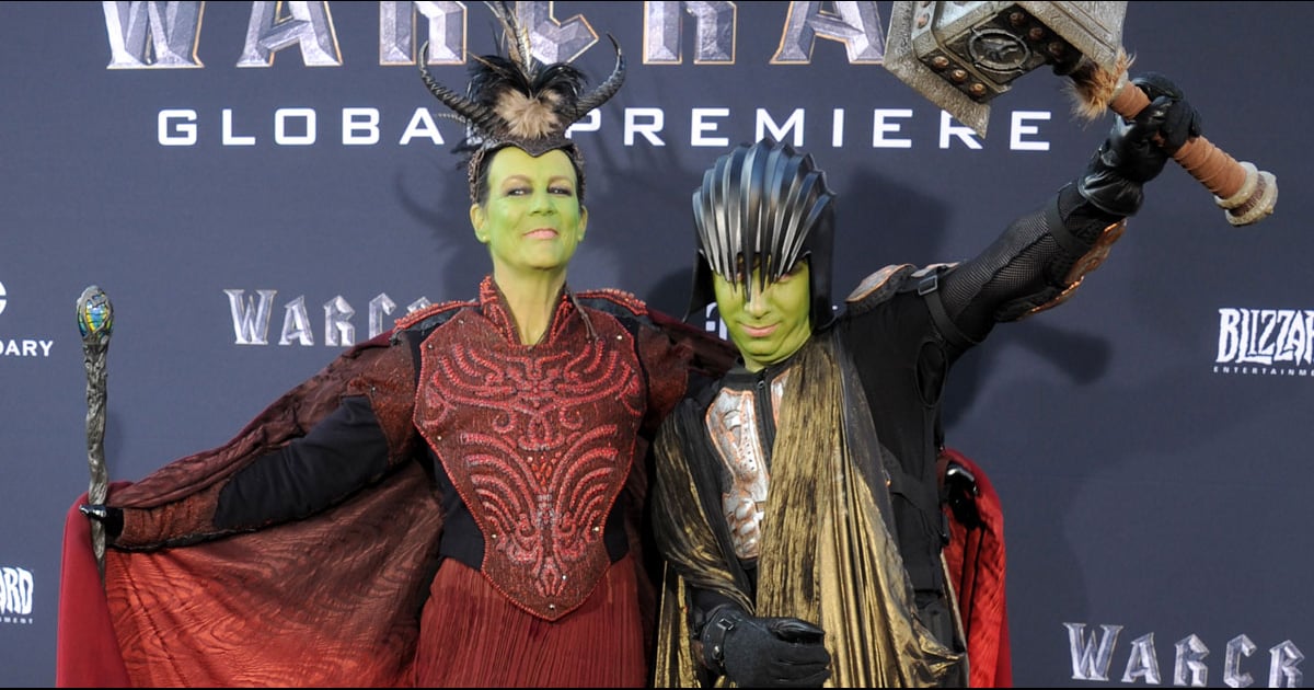 Jamie Lee Curtis Deserves A Mom Of The Year Award For Cosplaying At The Warcraft Premiere With Her Son Long Room