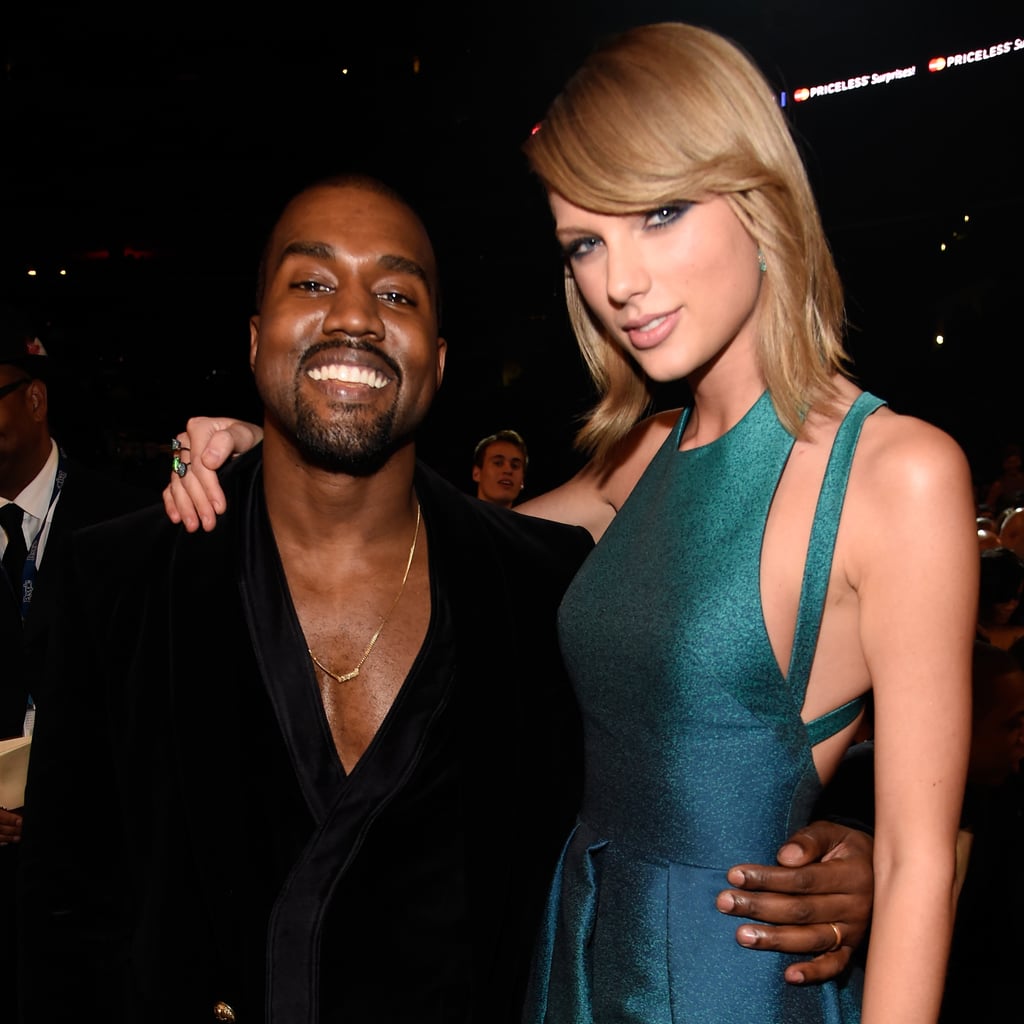 Taylor Swift With Kanye West At Grammys 2015 Pictures Popsugar Celebrity