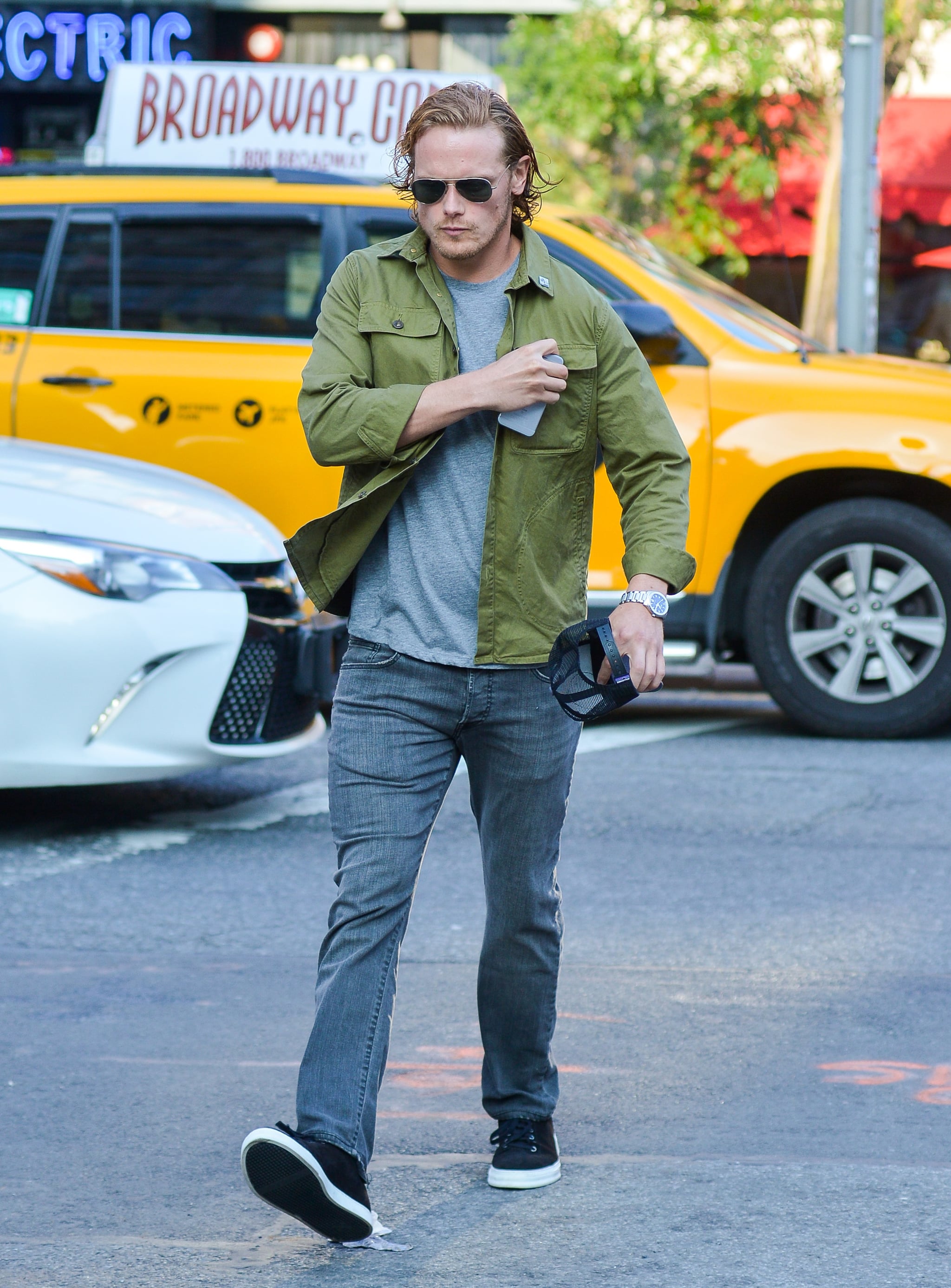 Celebrity & Entertainment | Outlander's Sam Heughan Shows Off a Big Smile (and Even Bigger ...