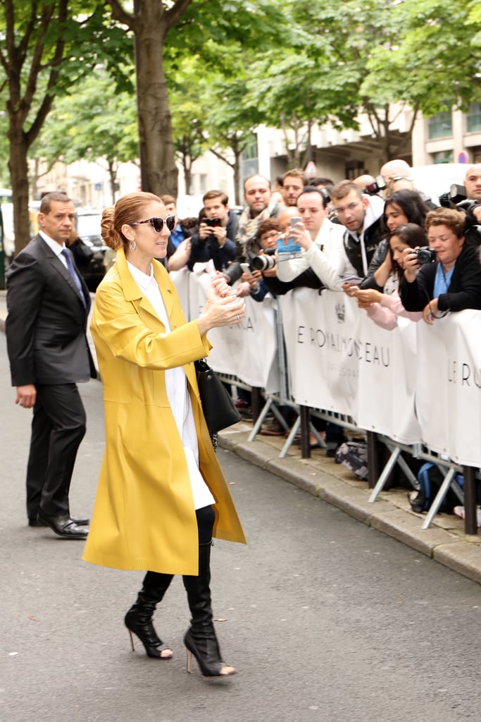 Celine's Bright Mustard Coat Looked Cool, Not Overly Quirky