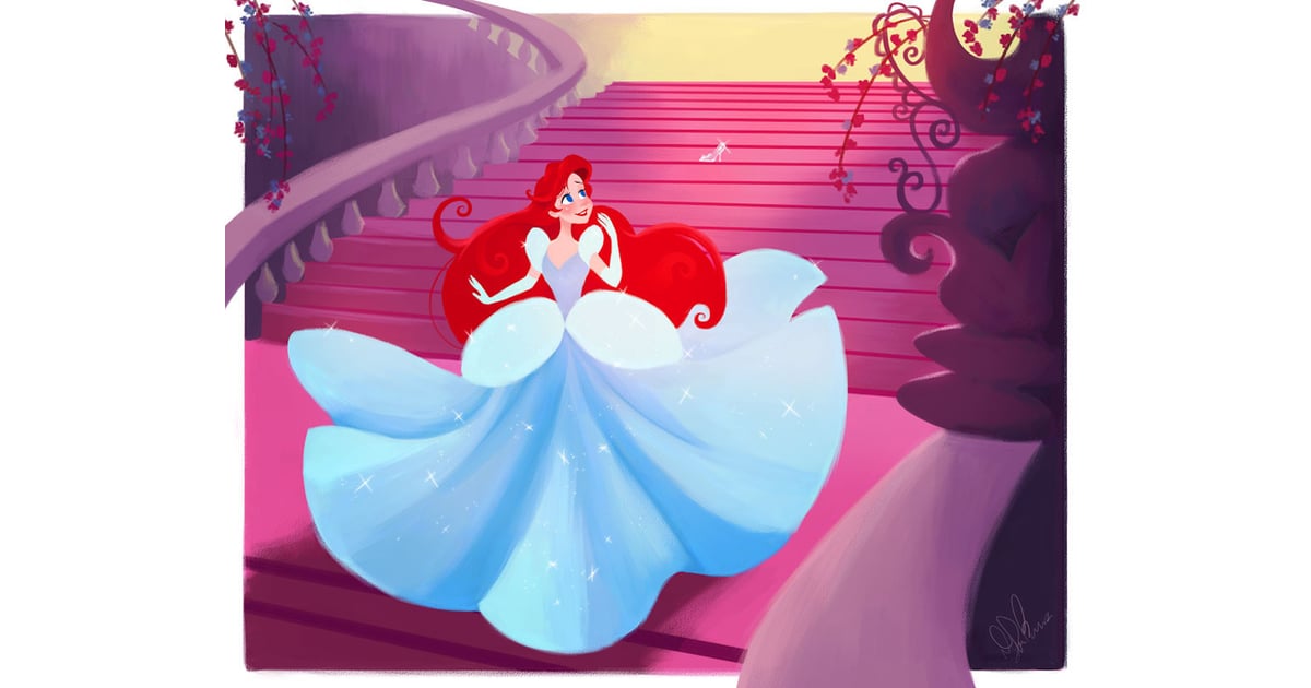 Ariel As Cinderella What Happens When The Disney Princesses Take A Walk In Each Other S Shoes