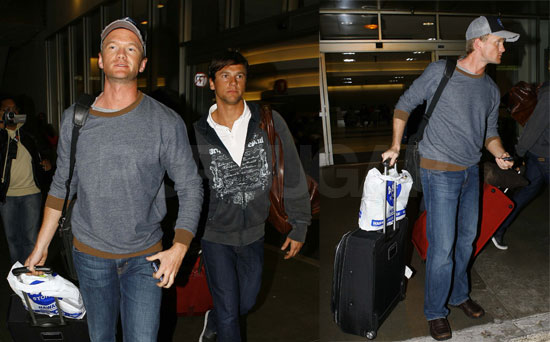 NPH and David Return to LA a Few Shades Darker NPH and David Return to LA a Few Shades Darker