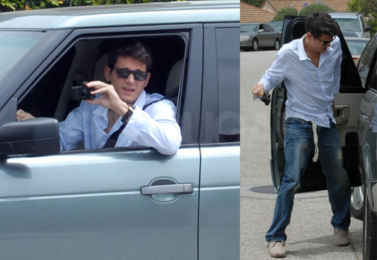 Photos of John Mayer Driving Jennifer Aniston's Car in LA Photos of John Mayer Driving Jennifer Aniston's Car in LA