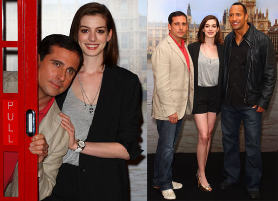 Photos of Steve Carell, Anne Hathaway at The Get Smart London Photo call Photos of Steve Carell, Anne Hathaway at The Get Smart London Photo call
