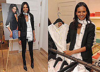 Liya Kebede Debuts Kids' Clothing Line, LemLem. at J. Crew NYC Wearing Black Shiny Leggings and a Black Blazer Liya Kebede Debuts Kids' Clothing Line, LemLem. at J. Crew NYC Wearing Black Shiny Leggings and a Black Blazer