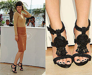 Actress Paz de la Huerta in Camel Skirt and Black Tribal Sandals at the Enter the Void Photocall at 2009 Cannes Film Festival Actress Paz de la Huerta in Camel Skirt and Black Tribal Sandals at the Enter the Void Photocall at 2009 Cannes Film Festival