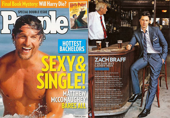 People Reveals The Hottest Bachelors of 2007 People Reveals The Hottest Bachelors of 2007