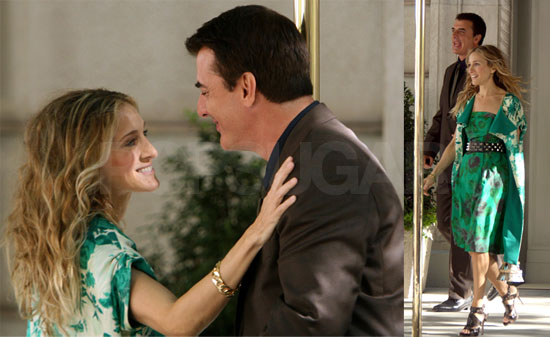 First Look At Carrie And Big On Set Of Sex And The City Popsugar 