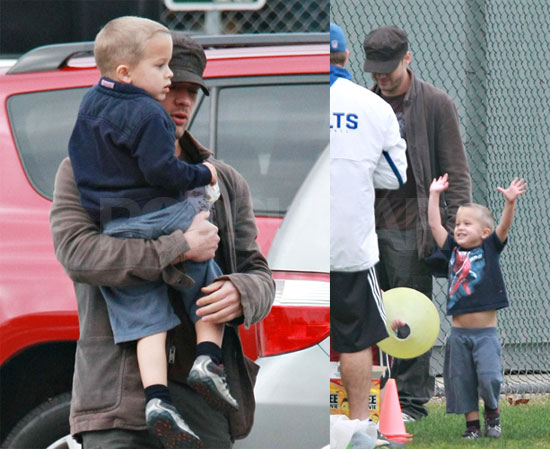 Deacon Gets Down to Business at Football Practice Deacon Gets Down to Business at Football Practice