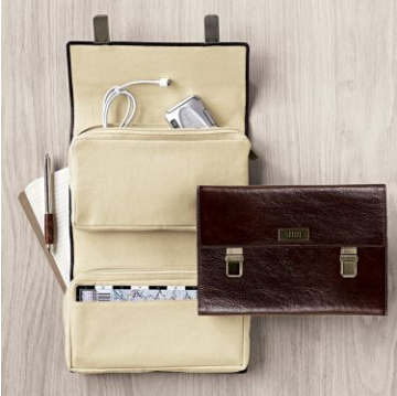 Lovely Brown Leather Gadget Organizer Lovely Brown Leather Gadget Organizer