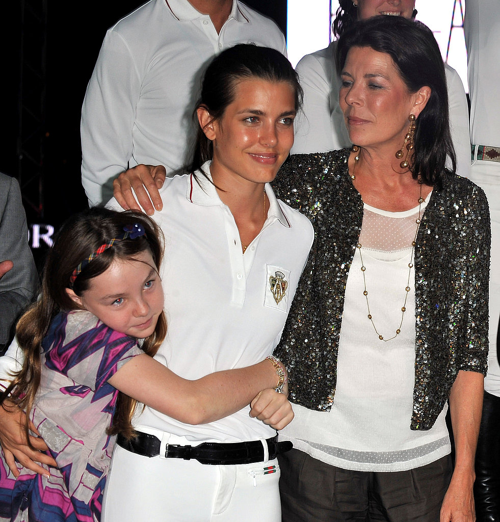 Charlotte got hugs from her mother, Princess Caroline, and her | Grace ...