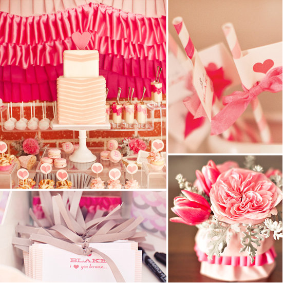 A Pink Ruffles and Ribbon Shower