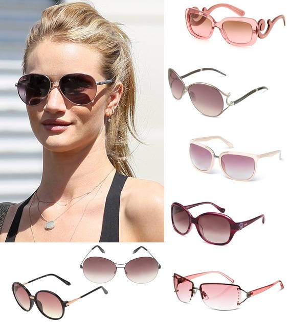 Rosie Huntington-Whiteley's Rose Sunglasses | POPSUGAR Fashion UK