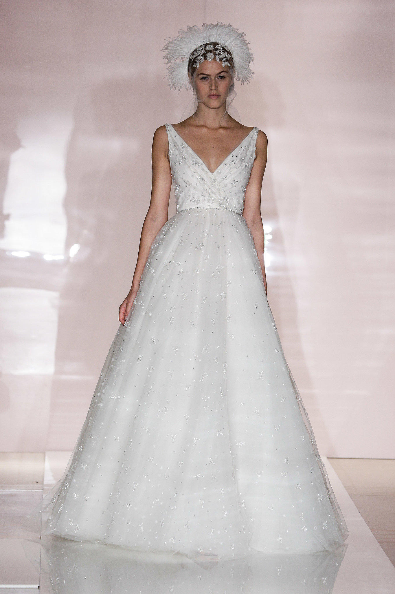 Reem Acra Bridal Fall 2014 | Reem Acra Bridal Fall 2014: Birds of a ...