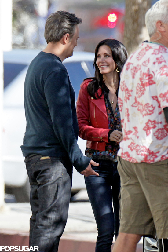 Courteney Cox and Matthew Perry Reunite on Cougar Town | POPSUGAR Celebrity