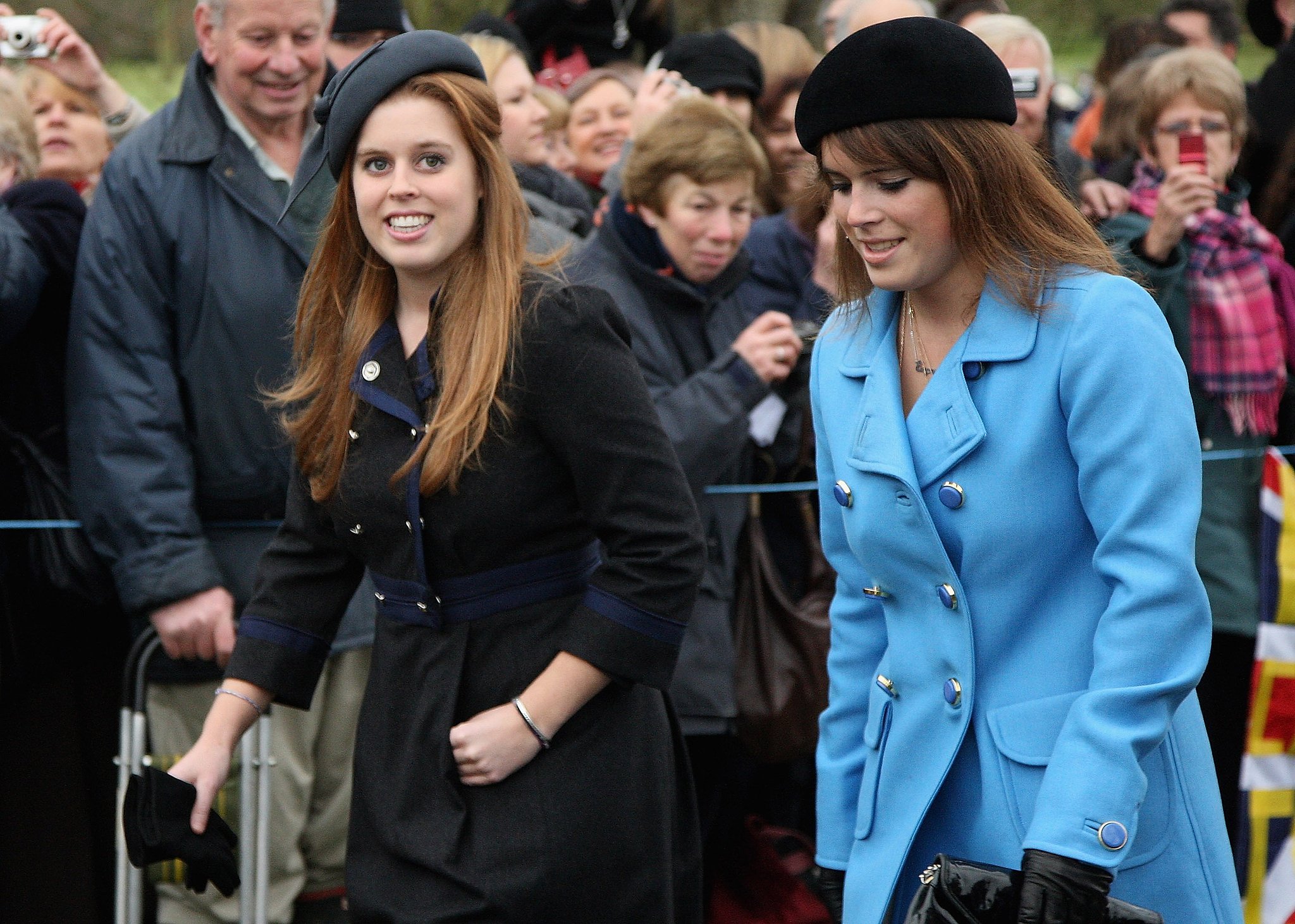 Princess Beatrice and Princess Eugenie attended the Christmas Day ...