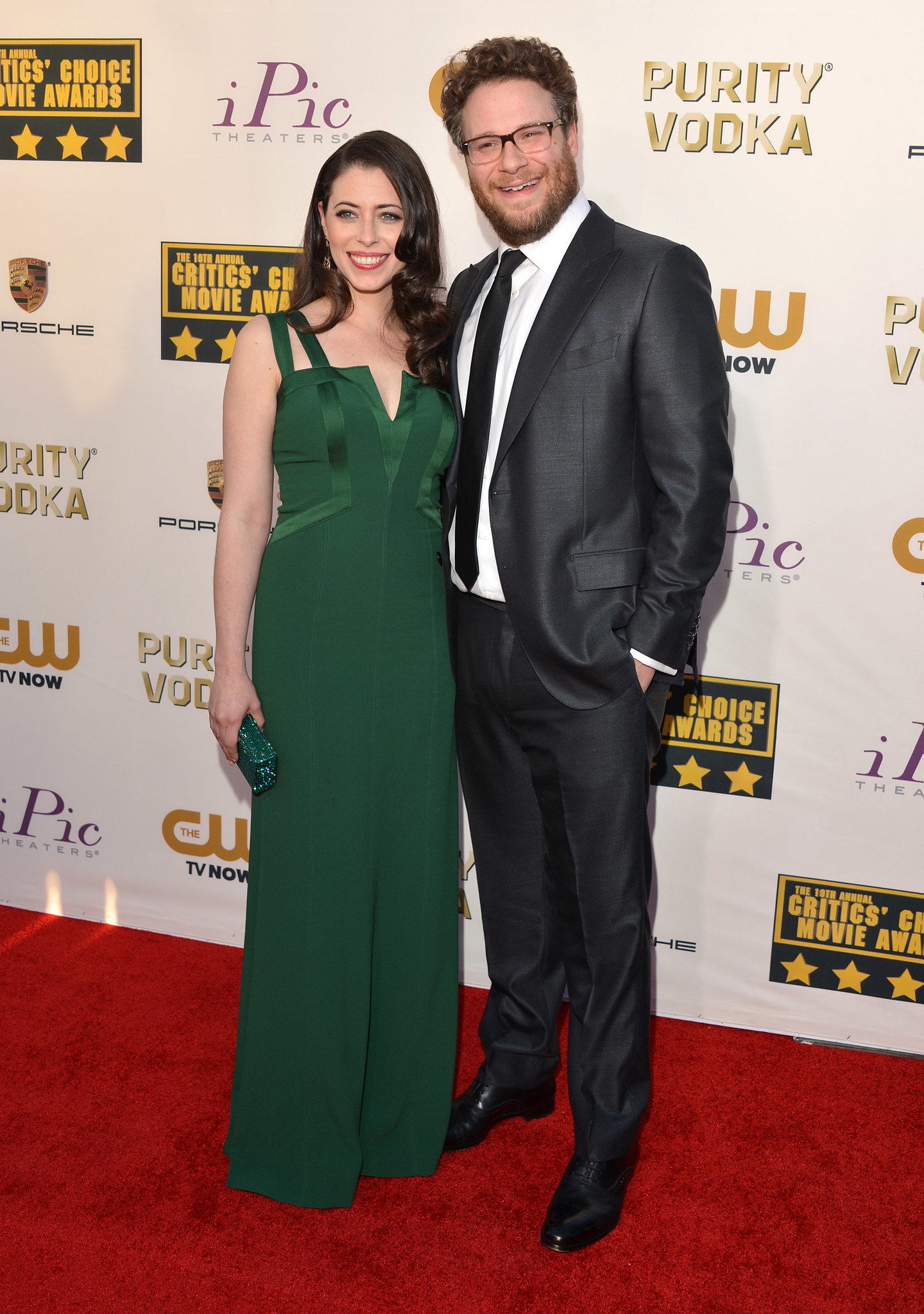 Seth Rogen was all smiles alongside his wife, Lauren Miller. | Love Is ...