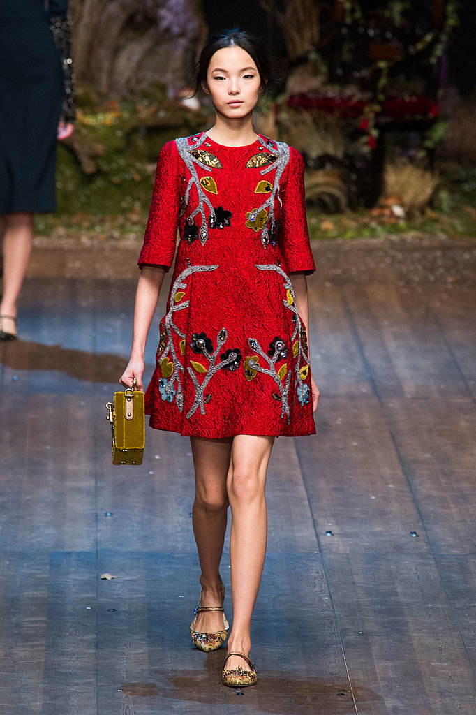2014 Autumn Winter Dolce and Gabbana Milan Fashion Week Show | POPSUGAR ...