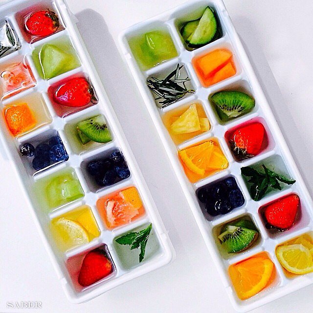 Fruit-filled ice-cube trays are the new 