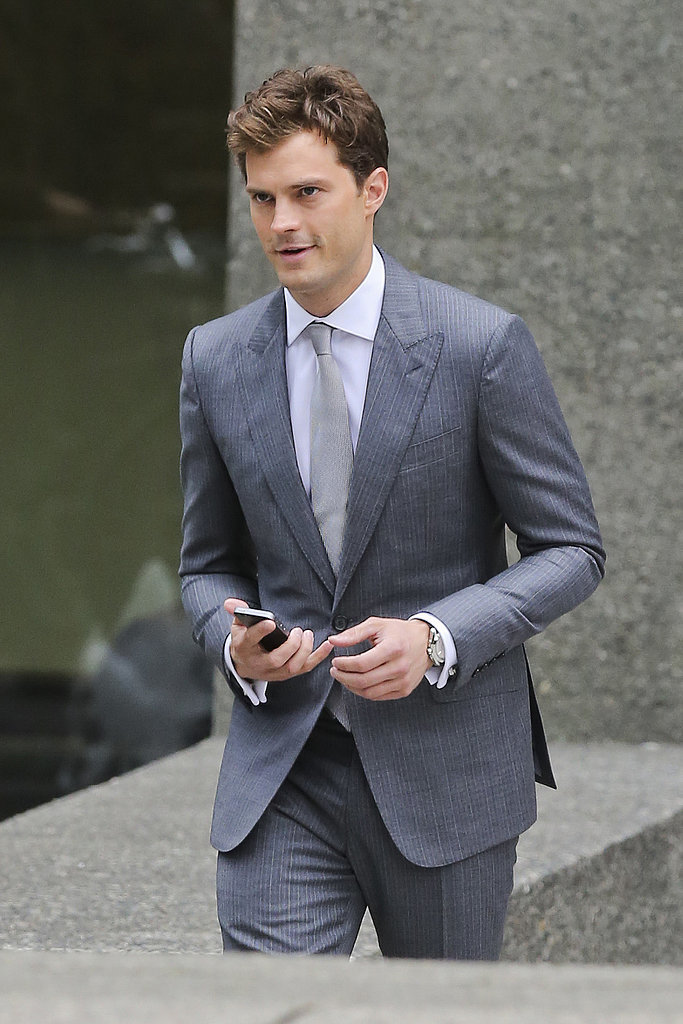 Jamie Dornan on Set Fifty Shades of Grey | POPSUGAR Celebrity Australia