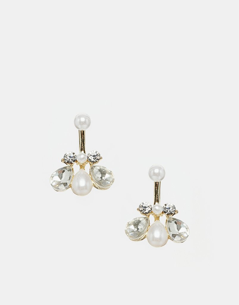 ASOS Collection Faux Pearl And Crystal Swing Earrings | Make a ...