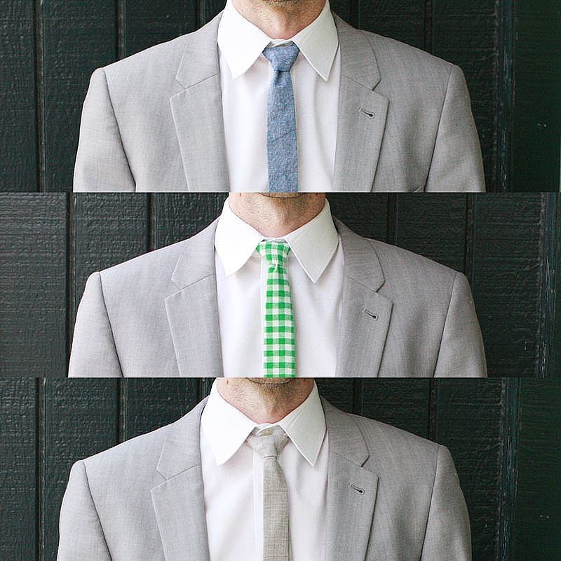 DIY skinny ties