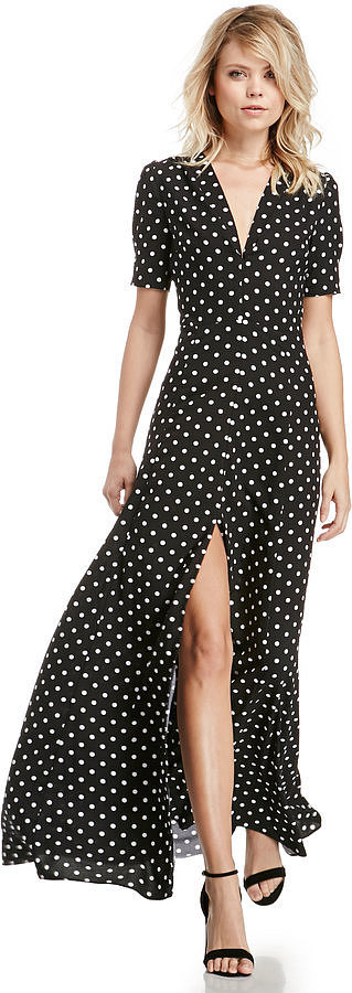 DailyLook Sultry Polka Dot Maxi Dress ($60) | Maxi Dress, Minimal ...