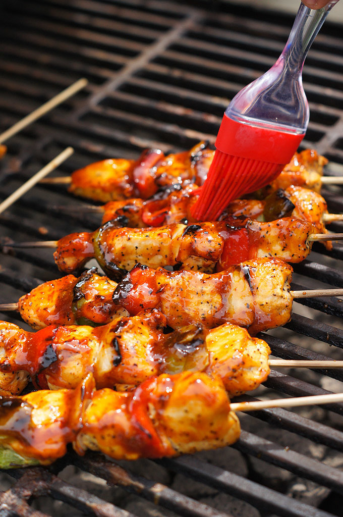 Honey-Chipotle Barbecue Chicken Skewers Recipe | POPSUGAR Latina