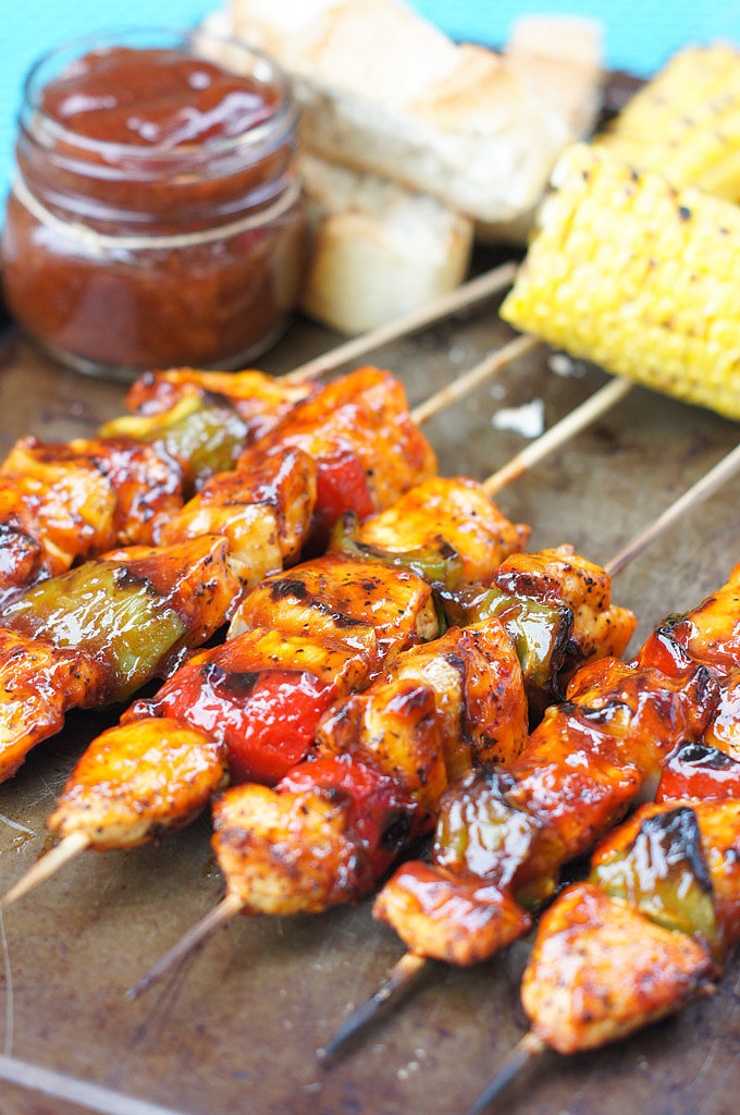 Honey-Chipotle Barbecue Chicken Skewers Recipe | POPSUGAR Latina