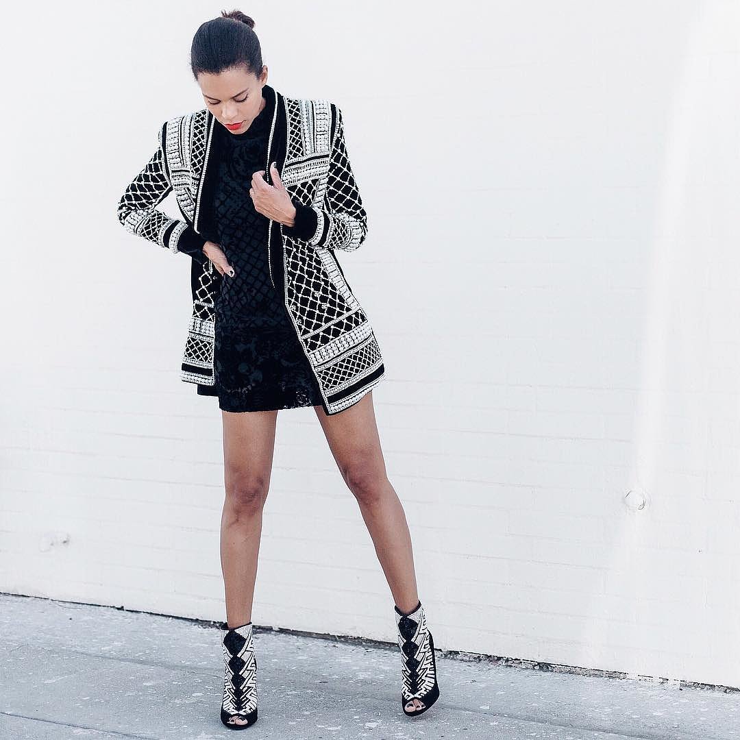 With an Embellished Blazer and Booties | 44 Ways to Style the 1 Fashion ...