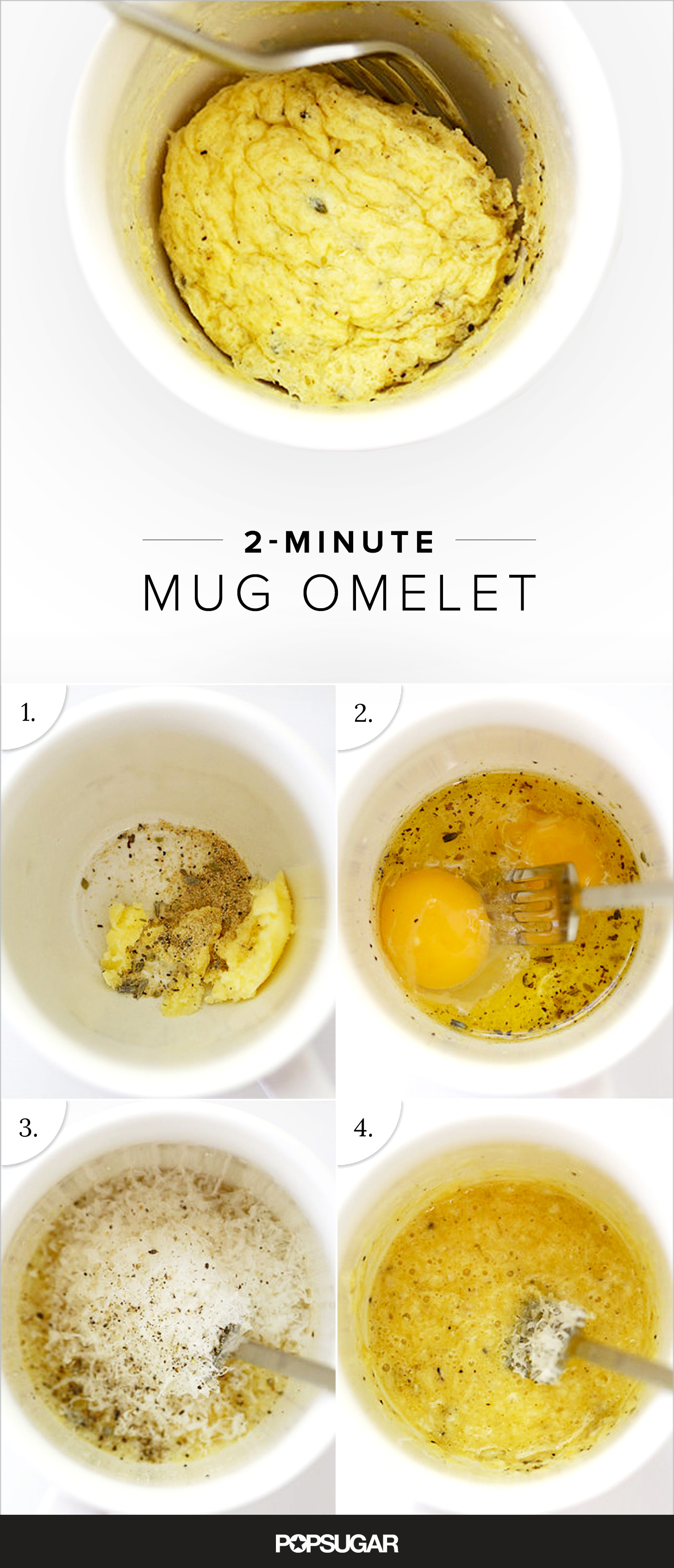 Microwavable Egg Omelet in a Mug