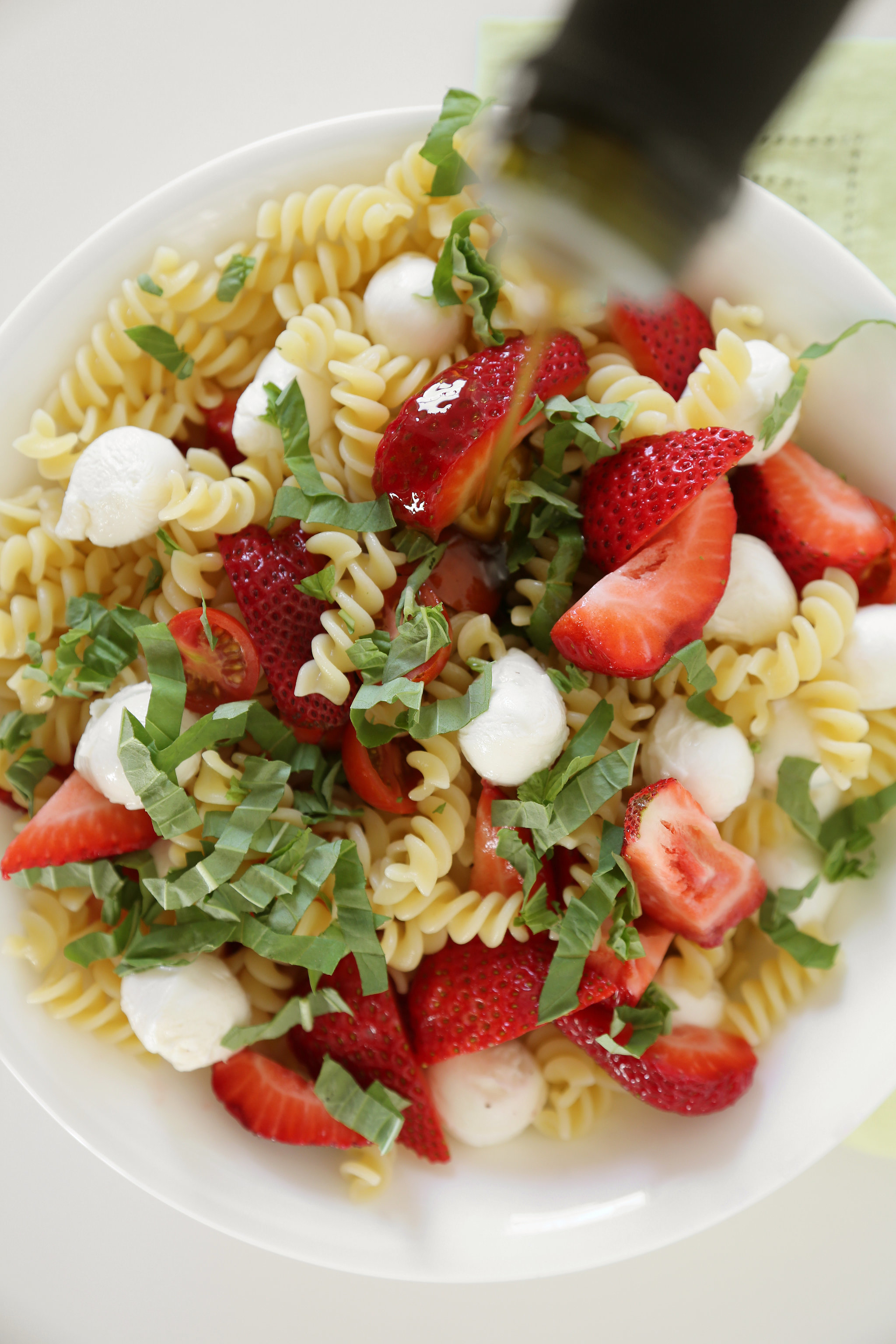 Strawberry Caprese Pasta Salad POPSUGAR Food